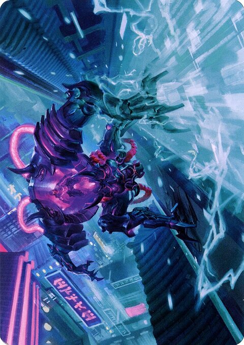 Surgehacker Mech Art Card [Kamigawa: Neon Dynasty Art Series]