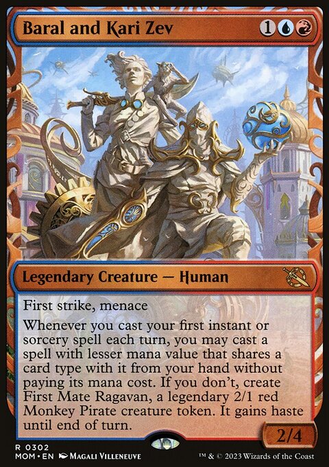 Baral and Kari Zev (Showcase Planar Booster Fun) [March of the Machine]