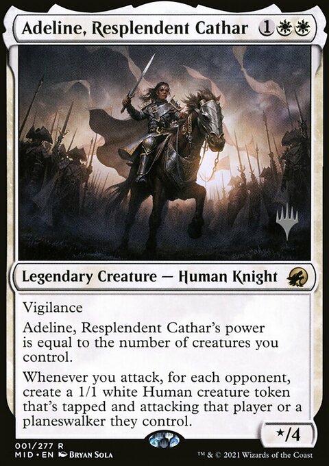 Adeline, Resplendent Cathar (Promo Pack) [Innistrad: Midnight Hunt Promos]