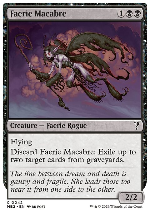 Faerie Macabre (White Border) [Mystery Booster 2]