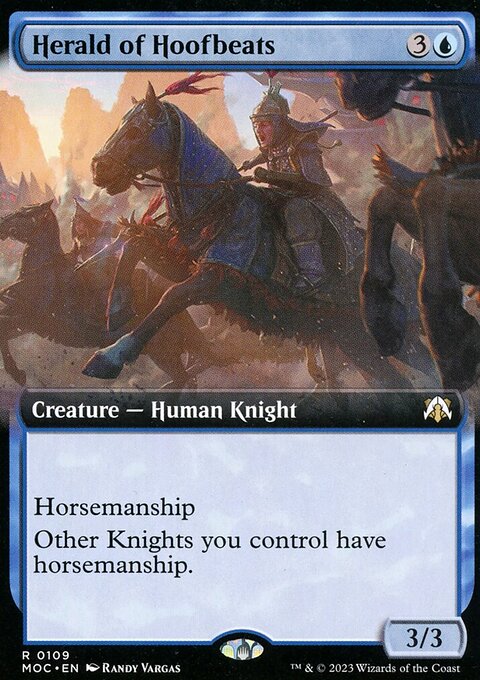 Herald of Hoofbeats (Extended Art) [March of the Machine Commander]