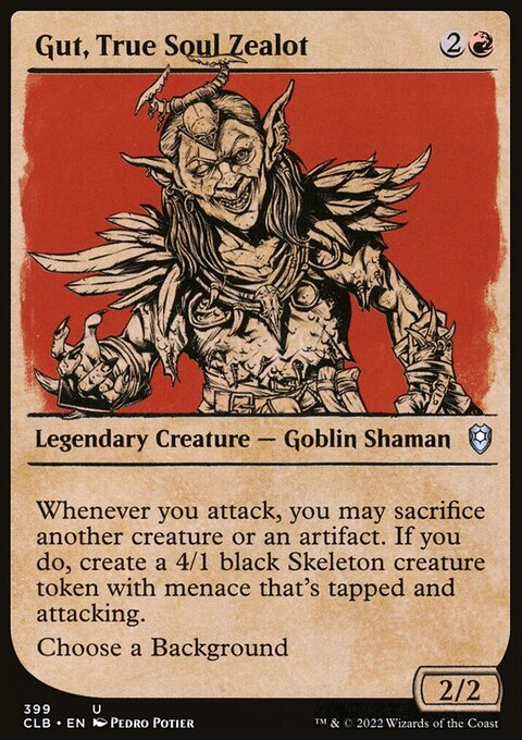 Gut, True Soul Zealot (Showcase) [Commander Legends: Battle for Baldur's Gate]
