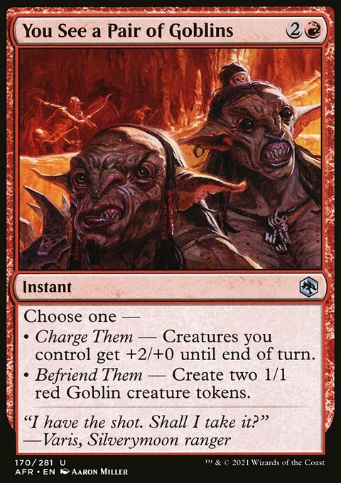 You See a Pair of Goblins [Dungeons & Dragons: Adventures in the Forgotten Realms]