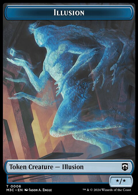 Illusion // Servo Double-Sided Token [Modern Horizons 3 Commander Tokens]