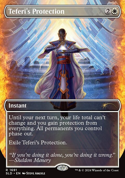 Teferi's Protection (1691) (Rainbow Foil) [Secret Lair: Sheldon's Spellbook]