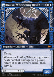 Alrund, God of the Cosmos // Hakka, Whispering Raven (Showcase) [Kaldheim]