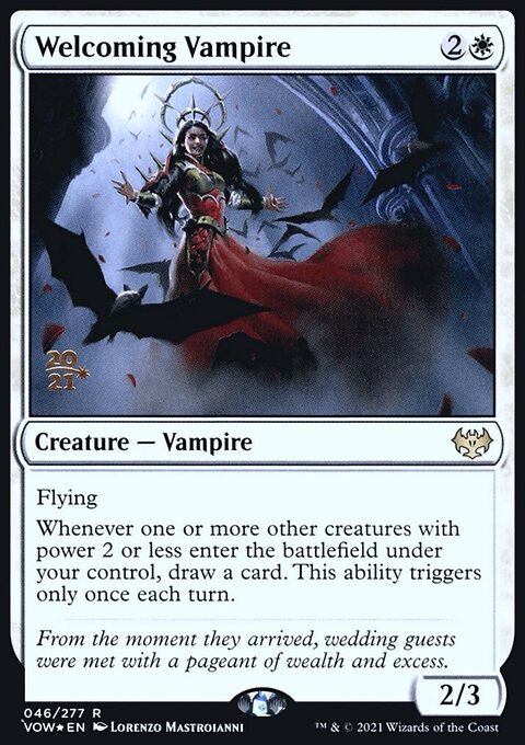 Welcoming Vampire [Innistrad: Crimson Vow Prerelease Promos]