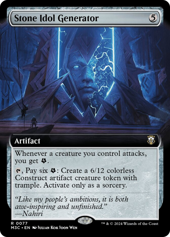 Stone Idol Generator (Extended Art) [Modern Horizons 3 Commander]