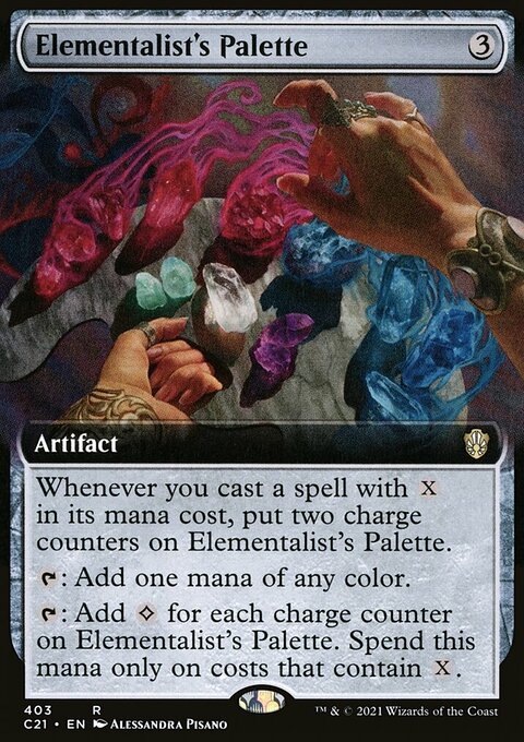 Elementalist's Palette (Extended Art) [Commander 2021]