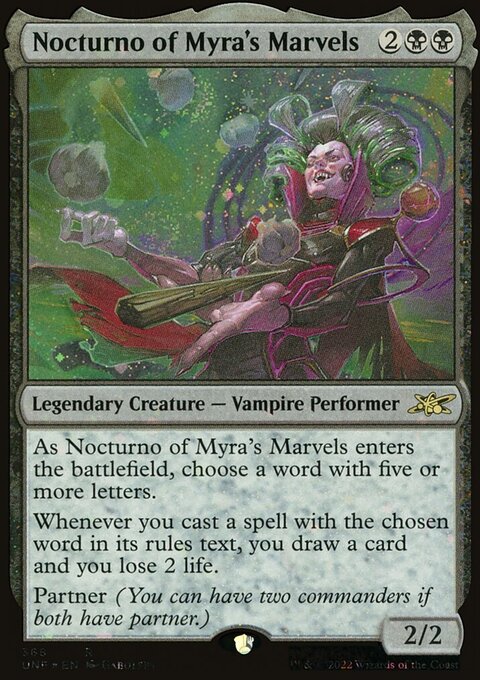 Nocturno of Myra's Marvels (Galaxy Foil) [Unfinity]
