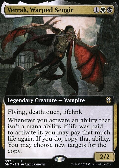 Verrak, Warped Sengir (Extended Art) [Dominaria United Commander]