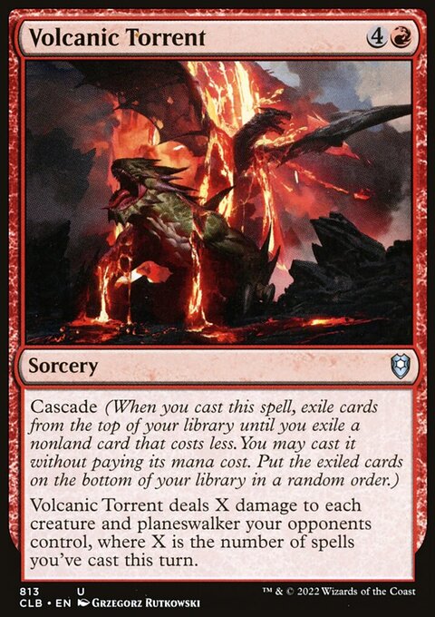 Volcanic Torrent [Commander Legends: Battle for Baldur's Gate]