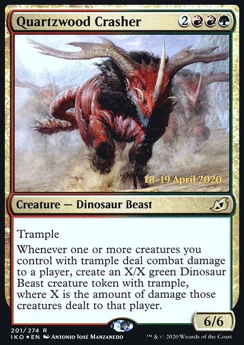Quartzwood Crasher [Ikoria: Lair of Behemoths Prerelease Promos]