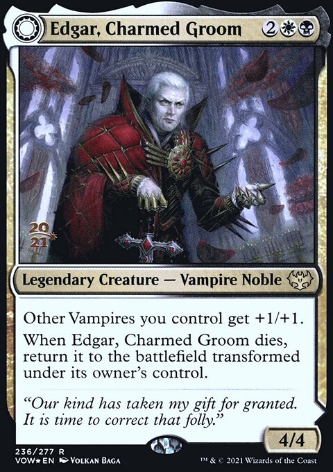 Edgar, Charmed Groom // Edgar Markov's Coffin [Innistrad: Crimson Vow Prerelease Promos]