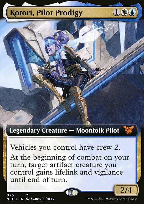 Kotori, Pilot Prodigy (Extended Art) [Kamigawa: Neon Dynasty Commander]