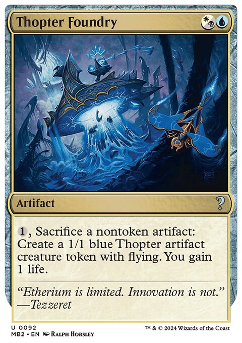 Thopter Foundry (White Border) [Mystery Booster 2]