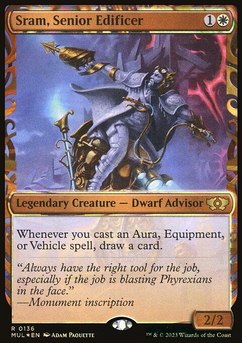 Sram, Senior Edificer (Halo Foil) [Multiverse Legends]