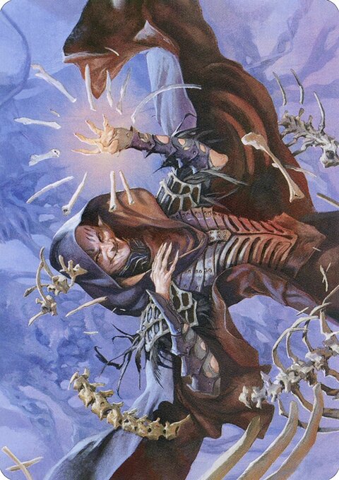 Valentin, Dean of the Vein Art Card (Gold-Stamped Signature) [Strixhaven: School of Mages Art Series]