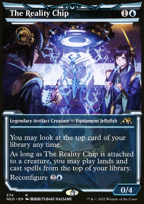 The Reality Chip (Showcase Soft Glow) [Kamigawa: Neon Dynasty]