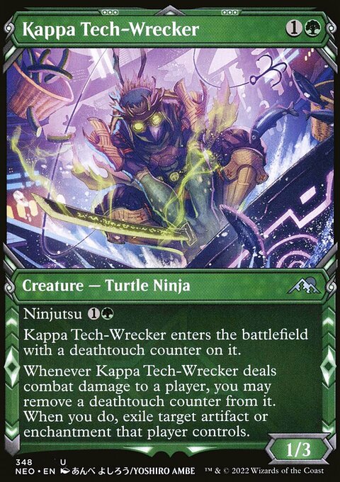 Kappa Tech-Wrecker (Showcase Ninja) [Kamigawa: Neon Dynasty]