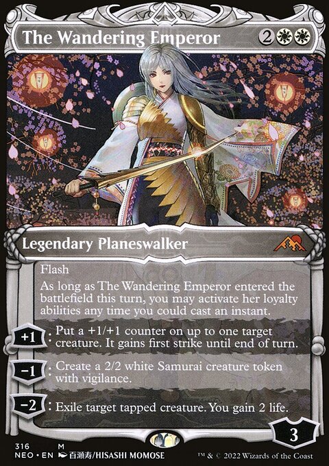 The Wandering Emperor (Showcase Samurai) [Kamigawa: Neon Dynasty]
