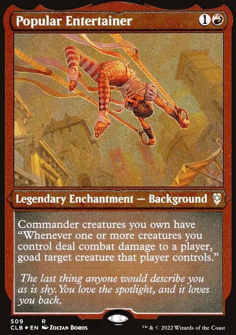 Popular Entertainer (Foil Etched) [Commander Legends: Battle for Baldur's Gate]