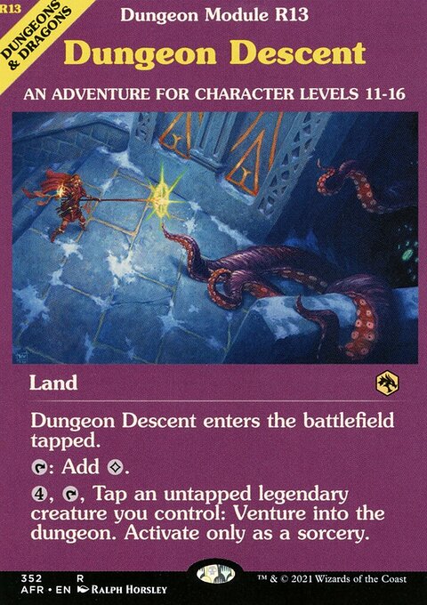 Dungeon Descent (Dungeon Module) [Dungeons & Dragons: Adventures in the Forgotten Realms]