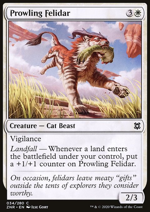 Prowling Felidar [Zendikar Rising]