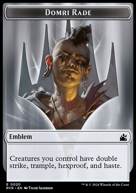 Domri Rade Emblem [Ravnica Remastered Tokens]