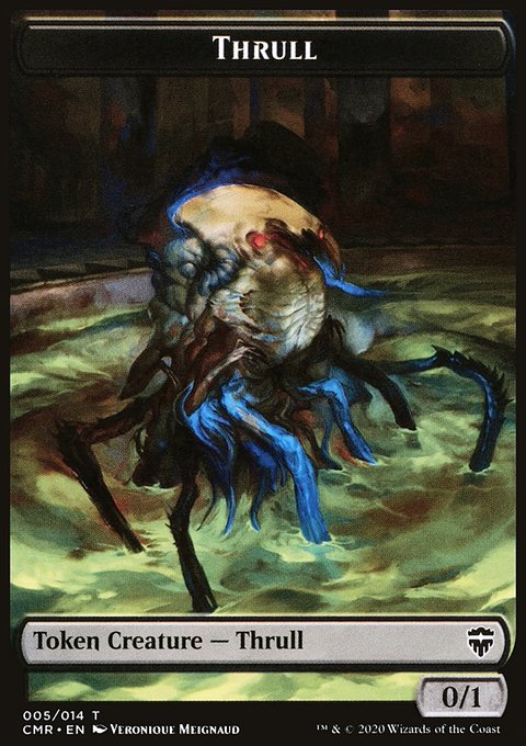Thrull // Treasure Double-Sided Token [Commander Legends Tokens]
