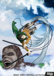 Levi vs Beast Titan - Attack on Titan Figure