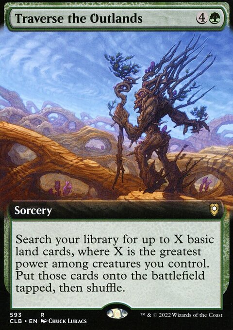 Traverse the Outlands (Extended Art) [Commander Legends: Battle for Baldur's Gate]