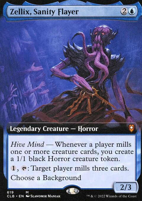 Zellix, Sanity Flayer (Extended Art) [Commander Legends: Battle for Baldur's Gate]