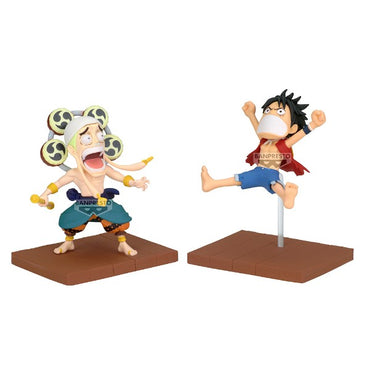 Banpresto One Piece World Collectable Figure Log Stories-Monkey.D.Luffy & Enel Statue