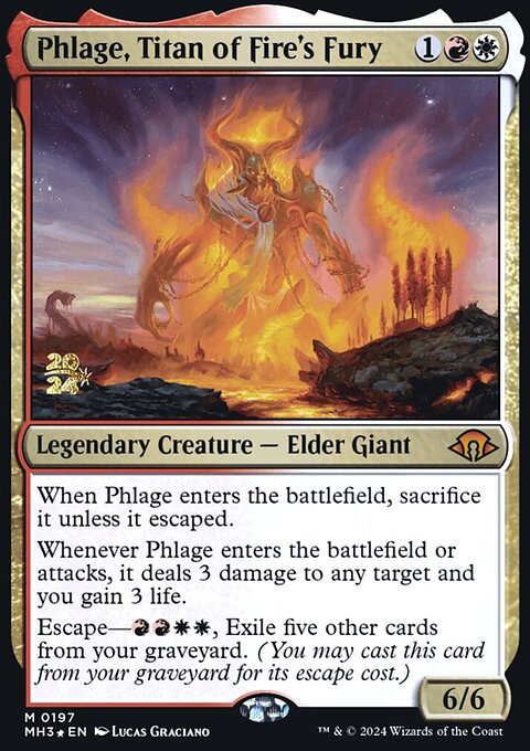 Phlage, Titan of Fire's Fury [Modern Horizons 3 Prerelease Promos]