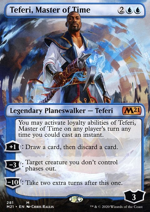 Teferi, Master of Time (Borderless) [Core Set 2021]