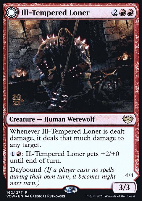 Ill-Tempered Loner // Howlpack Avenger [Innistrad: Crimson Vow Prerelease Promos]