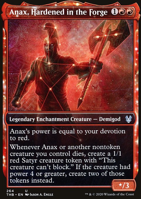 Anax, Hardened in the Forge (Showcase) [Theros Beyond Death]