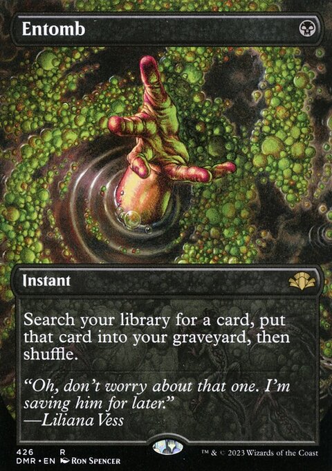 Entomb (Borderless Alternate Art) [Dominaria Remastered]