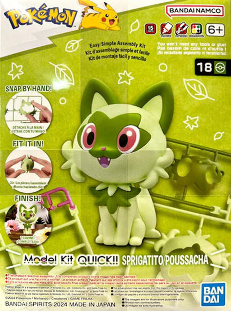 Pokemon Model Kit Quick!! - Sprigatito 18