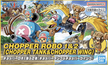 One Piece: Chopper Robot 1&2 (Chopper Tank & Chopper Wing) Model Kit Set