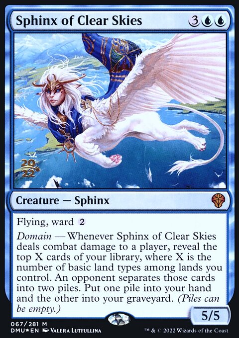 Sphinx of Clear Skies [Dominaria United Prerelease Promos]