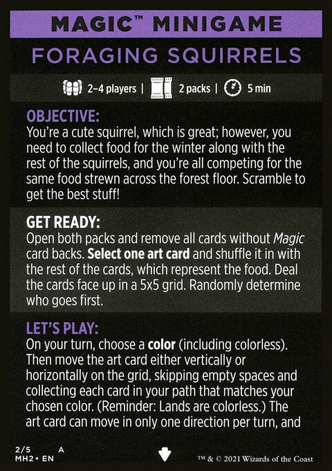 Foraging Squirrels (Magic Minigame) [Modern Horizons 2 Minigame]