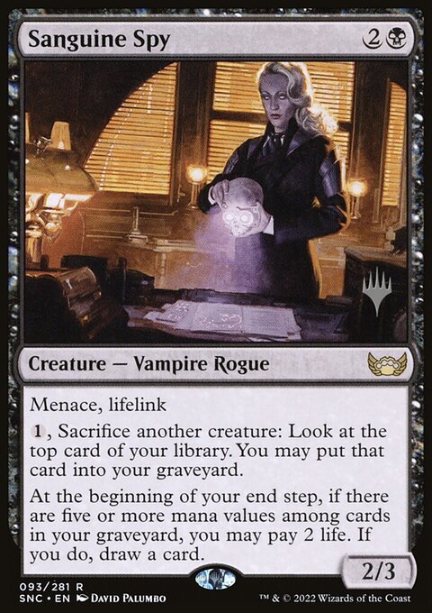 Sanguine Spy (Promo Pack) [Streets of New Capenna Promos]