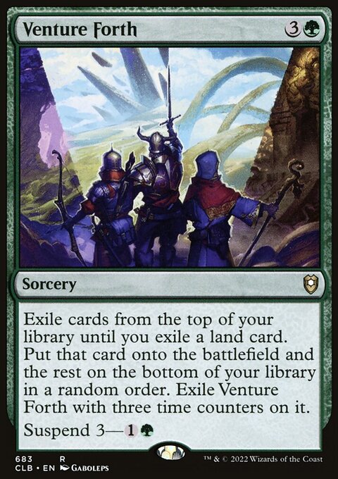 Venture Forth [Commander Legends: Battle for Baldur's Gate]