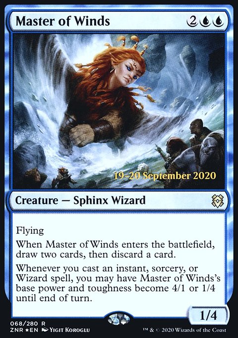 Master of Winds [Zendikar Rising Prerelease Promos]