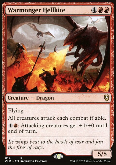 Warmonger Hellkite [Commander Legends: Battle for Baldur's Gate]