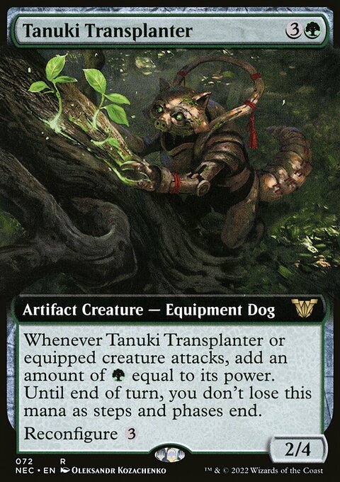 Tanuki Transplanter (Extended Art) [Kamigawa: Neon Dynasty Commander]