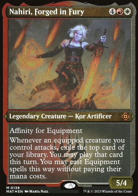 Nahiri, Forged in Fury (Foil Etched) [March of the Machine: The Aftermath]