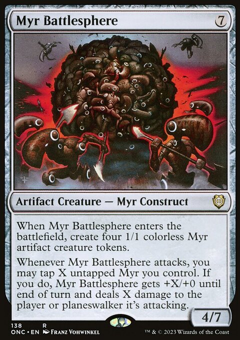 Myr Battlesphere [Phyrexia: All Will Be One Commander]